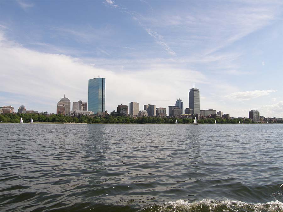View of Boston from Marina Bay
